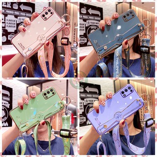 เคส Oppo reno5 A15S A15 A54 A74 4G A94 reno4 reno2f F11PRO Reno4z F11 F9 F5 OPPO A54 4G A74 A95 4G Reno3 เคสโทรศัพท์ พร้อมสายรัดข้อมือ สำหรับ