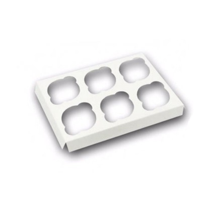 ฐานรองคัพเค้ก 6 หลุม (10 ชิ้น) INH109