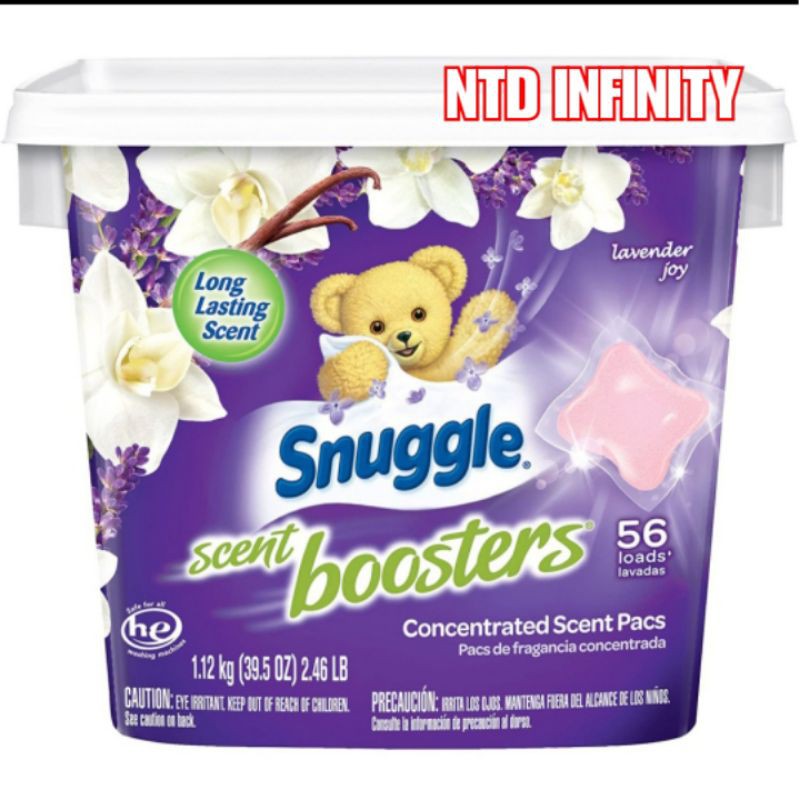 นำเข้า แบ่งจำหน่าย 7ลูก Snuggle Scent Boosters In-Wash Laundry, Lavender Joy เม็ดหอมซักผ้า