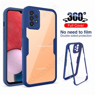 เคสโทรศัพท์มือถือ ซิลิโคนนิ่ม TPU ใส กันกระแทก 360 องศา สําหรับ Samsung Galaxy A13 A23 LTE A33 A53 A73 A 13 A 23 A 33 A 53 A 73 4G 5G