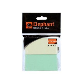 กระดาษโน้ตมีกาว พกพา สีอ่อน 37x75มม ตราช้าง