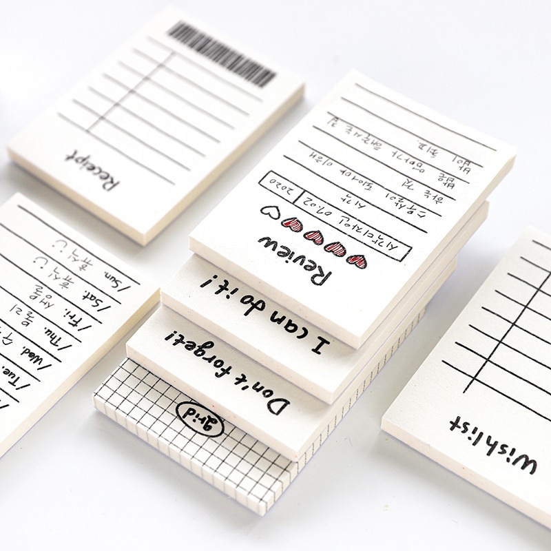 50 แผ่น shanggu Daily Schedule Memo pad To Do List Time Sticky Note Schedule planner Office School Supplies เครื่องเขียน