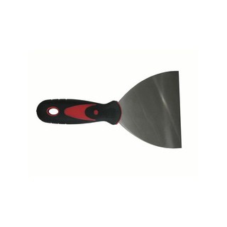 เกรียงโป๊วสี ด้ามพลาสติก ซิโน 5 นิ้ว สีดำ-แดง 5" SCRAPER PLASTIC SHINO GRIP TROWEL