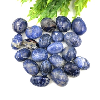 1 pc Natural Sodalite 2-3 cm Polished Tumble Stone / Top High Quality Stone / Pocket Stone Healing Chakra.