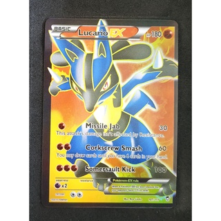 Lucario EX 107/111 ลูคาริโอ Pokemon Card Vivid Series ภาษาอังกฤษ