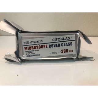 #กระจกปิดสไลด์ cover-glass-22x22mm-200s