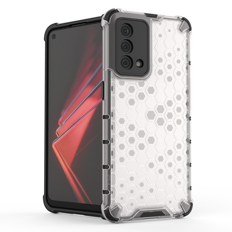 เคสสําหรับ Realme Gt / Realme Gt Master Edition Tpu แบบโปร่งแสงพิมพ์ลายรังผึ้งกันกระแทก