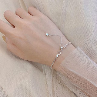 ⭐พร้อมส่ง⭐ สร้อยข้อมือ จี้ดาว สร้อย สร้อยเงิน 925 Little Star สร้อยข้อมือเกลียวเงิน สร้อยข้อมือแฟชั่น