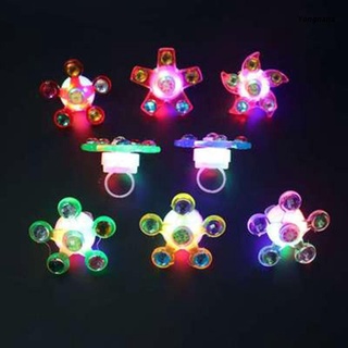 ของเล่น Fidget Spinner Light Up Ring สําหรับเล่นคลายเครียดฝึกสมาธิ