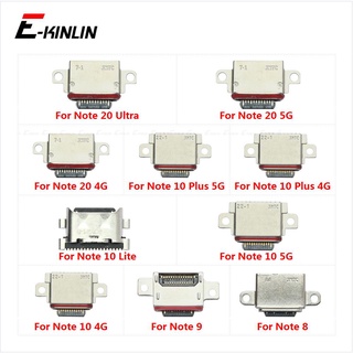 ซ็อกเก็ตแจ็คเชื่อมต่อ Micro USB Type-C พอร์ตชาร์จ สําหรับ Samsung Galaxy Note 8 9 10 Lite Plus 20 Ultra
