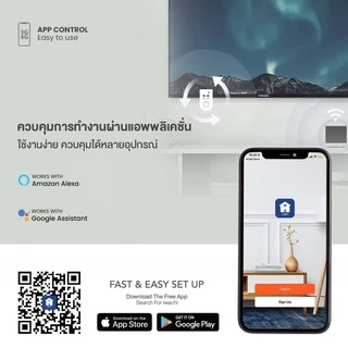 IWACHI สมาร์ทรีโมท Smart IR Remote Control R04 มาพร้อมฟังก์ชั่นแสดงอุณหภูมิ และค่าความชื้น