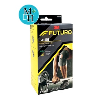 Futuro Sport Adjustable Knee ฟูทูโร่ อุปกรณ์พยุงเข่า ชนิดปรับกระชับได้ ไม่มีแกน จำนวน 1 ชิ้น 06766