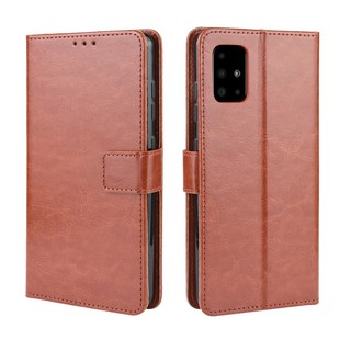 เคสสำ Samsung Galaxy A71 5G Case Leather Flip Back Cover Samsung Samsung Galaxy A71 5G A716 เคสฝาพับ มือถือแล