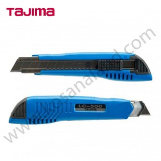 TAJIMA มีดคัตเตอร์ ด้ามพลาสติกหุ้มเหล็ก 18 มม. พร้อมใบมีดสำรอง 2 ใบ รุ่น LC-500