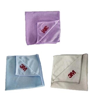 3M Microfiber (3ผืน) ผ้าไมโครไฟเบอร์ 36 x 36 ซม. สำหรับทำความสะอาดทั่วไป