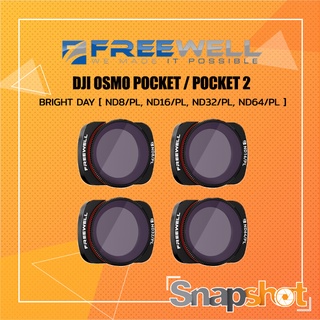 FREEWELL DJI POCKET 2/OSMO POCKET FILTERS – BRIGHT DAY [ ND8/PL, ND16/PL, ND32/PL, ND64/PL ] [ FW-OP-BRG ]