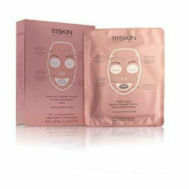 111 skin rose gold brightening facial treatment mask jujinista