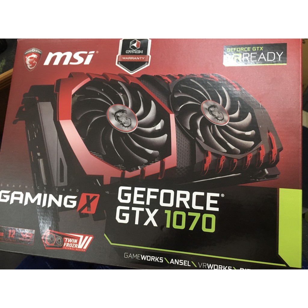 Msi Gaming X GTX 1070 8 GB มือสองสภาพใหม่มาก