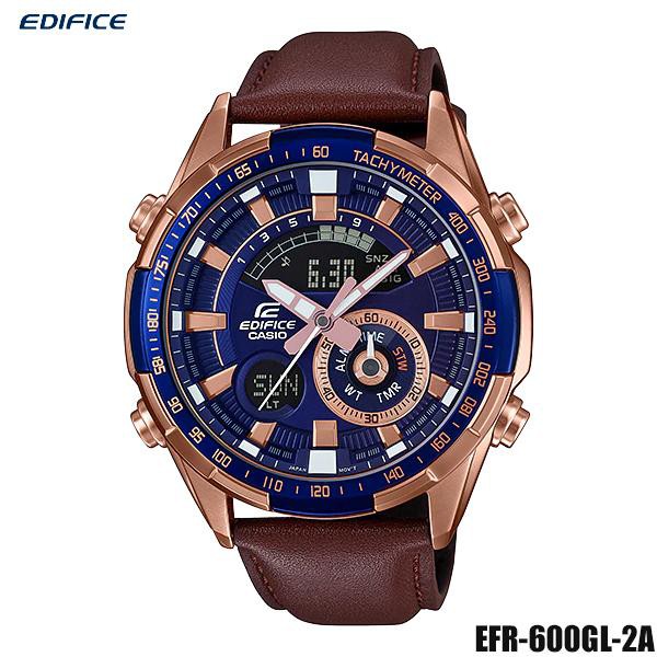 Casio Edifice นาฬิกาข้อมือผู้ชาย สายหนังแท้ รุ่น ERA-600GL-2A