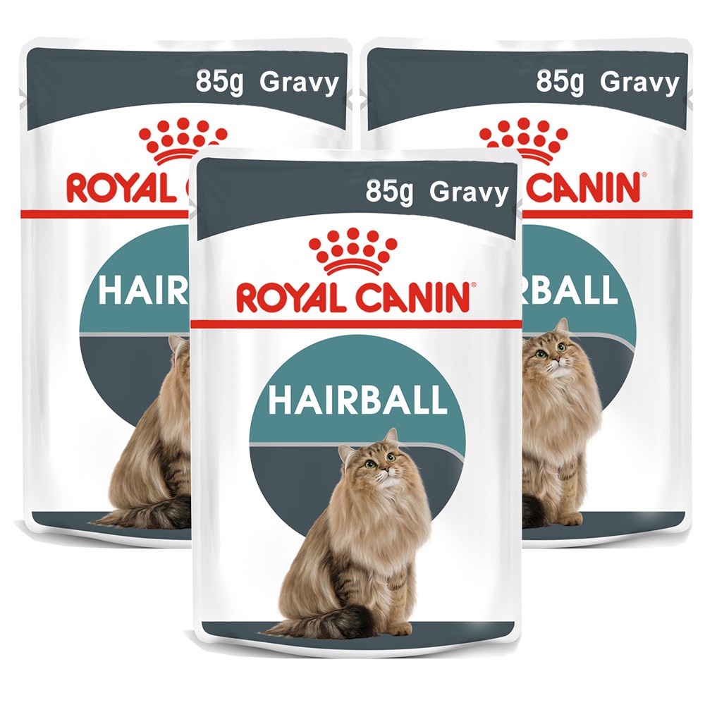 อาหารแมวเปียก อาหารแมวกําจัดก้อนขน รอยัลคานิน 85กรัม (3ซอง) Royal Canin