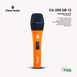 CLEAN AUDIO : CA-289 OB-13 Dynamic Microphone ORANGE-BLACK