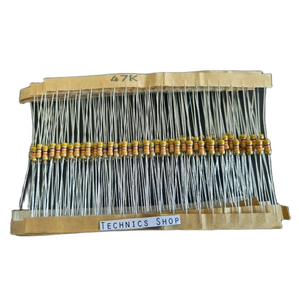 ตัวต้านทาน 47 Kโอห์ม 1/4W จำนวน 20 ตัว Resistor 47 KOhm 20 pcs.