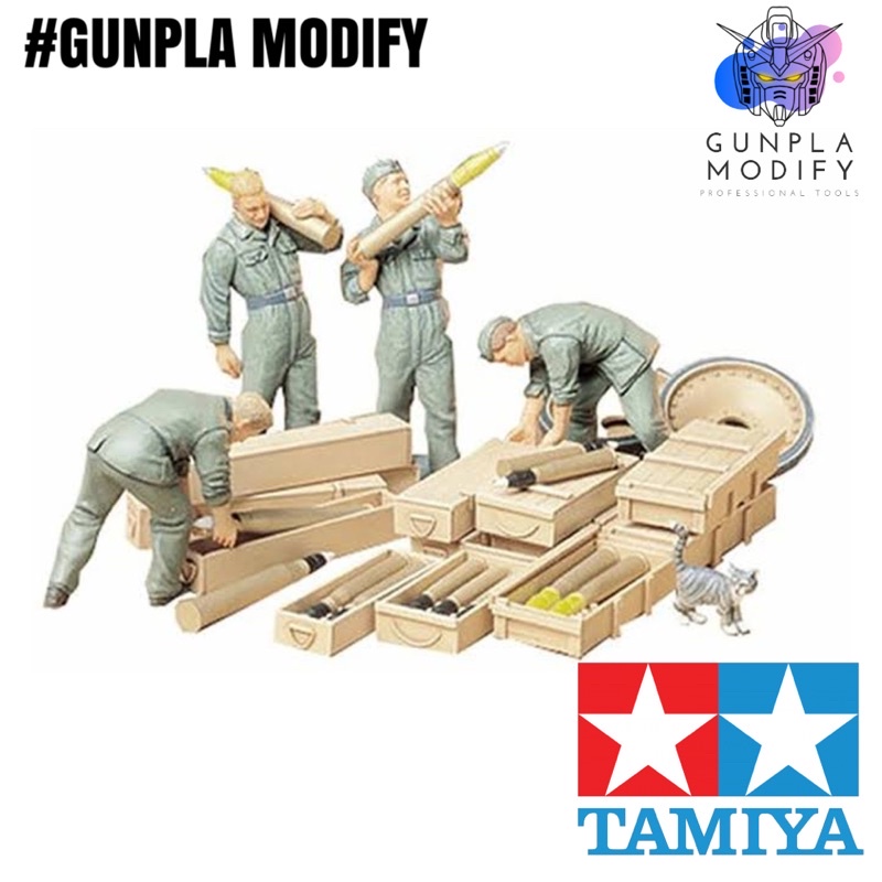 TAMIYA 35188 1/35 โมเดลประกอบ โมเดลทหาร German Tank Ammo-Loading Crew