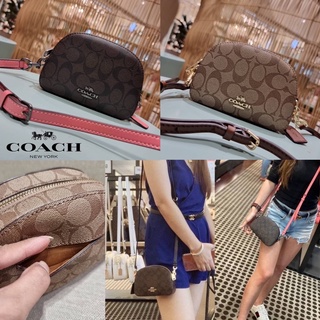 COACH MINI SERENA CROSSBODY IN SIGNATURE CANVAS (Size Mini)