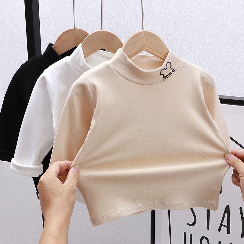 [ML] เสื้อแขนยาว คอสูง ผ้ากํามะหยี่ ให้ความอบอุ่น สไตล์เยอรมัน สําหรับเด็กผู้ชาย และเด็กผู้หญิง ขนาด 73-150 ซม.