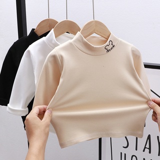 [ML] พร้อมส่ง เสื้อแขนยาว คอสูง ผ้ากํามะหยี่ ให้ความอบอุ่น สไตล์เยอรมัน 73-150 ซม. สําหรับเด็กผู้ชาย และเด็กผู้หญิง พร้อมส่ง