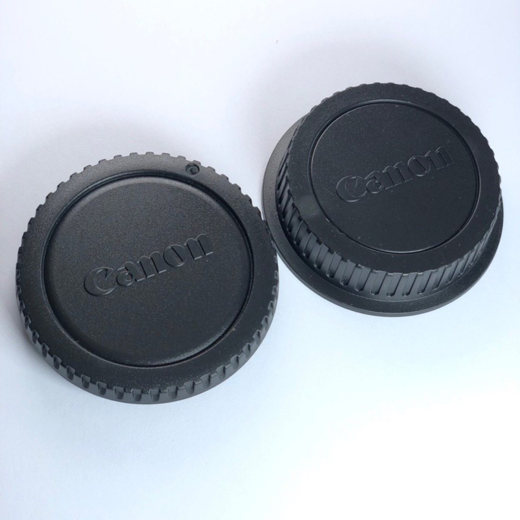 ฝาครอบเลนส์ด้านหลัง Canon + ฝาปิดตัวด้านหน้าสําหรับฝาครอบเปลี่ยนกล้อง DSLR EOS EF