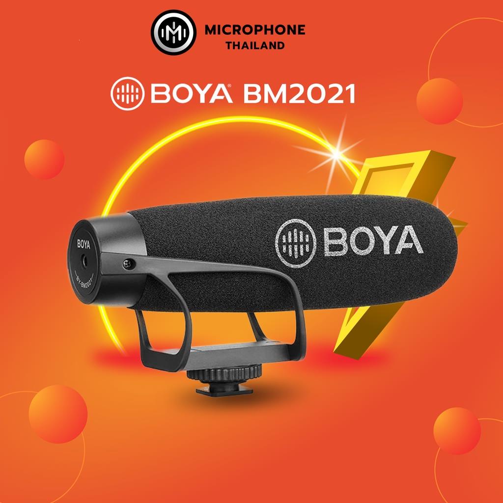 🀪Boya by-bm2021 super cadioid microphone ไมโครโฟนติดกล้อง สมาร์ทโฟน คอมพิวเตอร์ ไมค์อัดเสียง