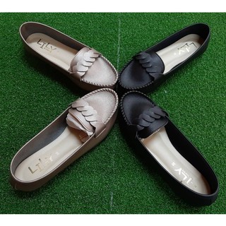 Size 25-45 รองเท้าคัทชู แบบเปีย หนังนิ่ม Lily Shoes