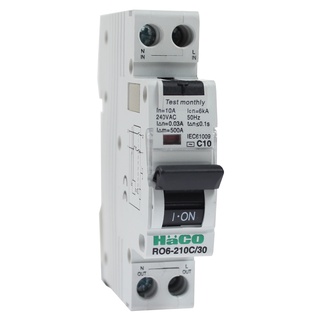 HACO อุปกรณ์ป้องกันไฟดูด ไฟเกิน ไฟดูด ไฟรั่ว RO6-216C/30 , RO6-220C/30 , RO6-232C/30