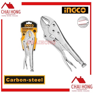 คีมล็อคปากตรง 10นิ้ว INGCO รหัส HSJP0110 Straight Jaw Locking Plier คีมล็อก คีมล๊อค คีมล็อค