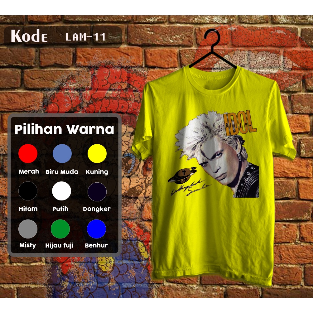 เสื้อยืด BILLY IDOL SUPER PREMIUM DISTRO