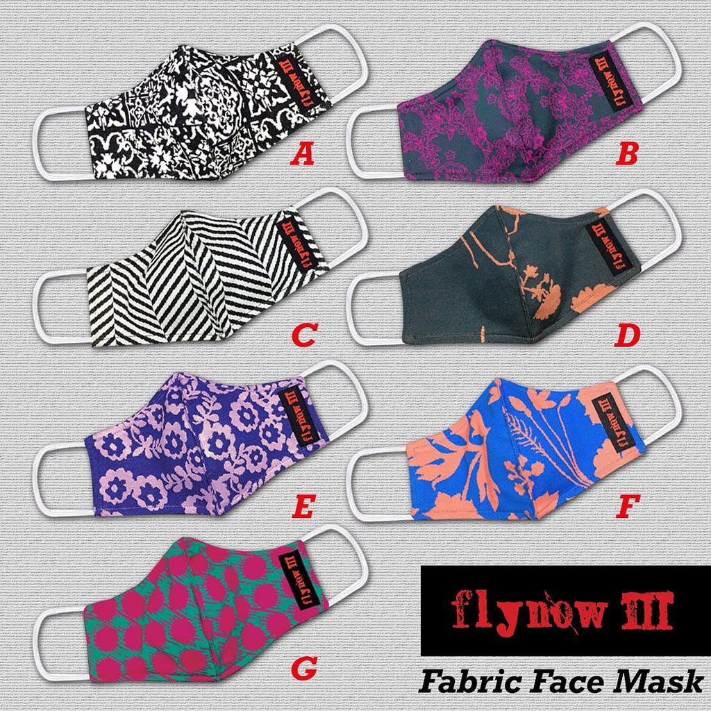 FLYNOW หน้ากากผ้า Flynowiii Fabric Face Mask 7 วัน 7 ลาย ใส่ได้ไม่ซ้ำ ...