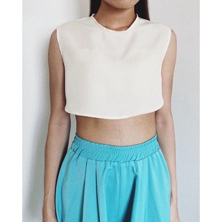 เสื้อครอป sizonation Curvy Crop Top : Buttermilk