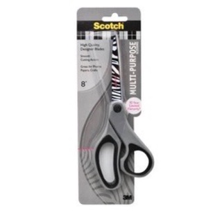 3M สก๊อตซ์ กรรไกรอเนกประสงค์ รุ่นพิมพ์ลายม้าลาย 8 นิ้ว  Scotch Multi-Purpose Scissors Printed Zebra 8”