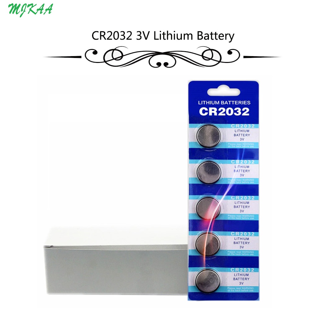 100Pcs=20Card CR2032 Button Batteries BR2032 DL2032 ECR2032 Cell Coin Lithium Battery 3V CR 2032 For