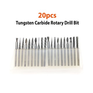 ชุดมีดแกะสลัก tungsten carbide rotary burrs milling cutter