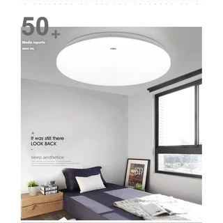 โคมไฟติดเพดานทรงกลม LED 24วัตต์36วัตต์ 48WไฟขนมปังLED ขาวบริสุทธิ์ แสงสีขาว สีวอร์มติดตั้งในห้องนอนการศึกษาระเบียง