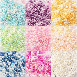 ลูกปัดไข่มุกอะคริลิคทรงกลมหลากสีสําหรับทําเครื่องประดับ 3/4/…