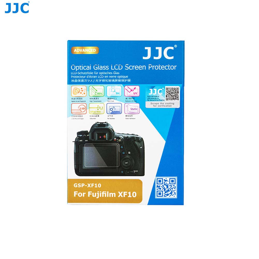 JJC GSP-XF10 ตัวป้องกันหน้าจอ LCD กระจกใสบางเฉียบสําหรับ Fujifilm XF10 XF