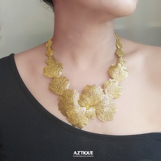 Aztique สร้อยคอ ปะการัง Coral Necklace Jewelry Gifts Handmade สร้อยคอ vs