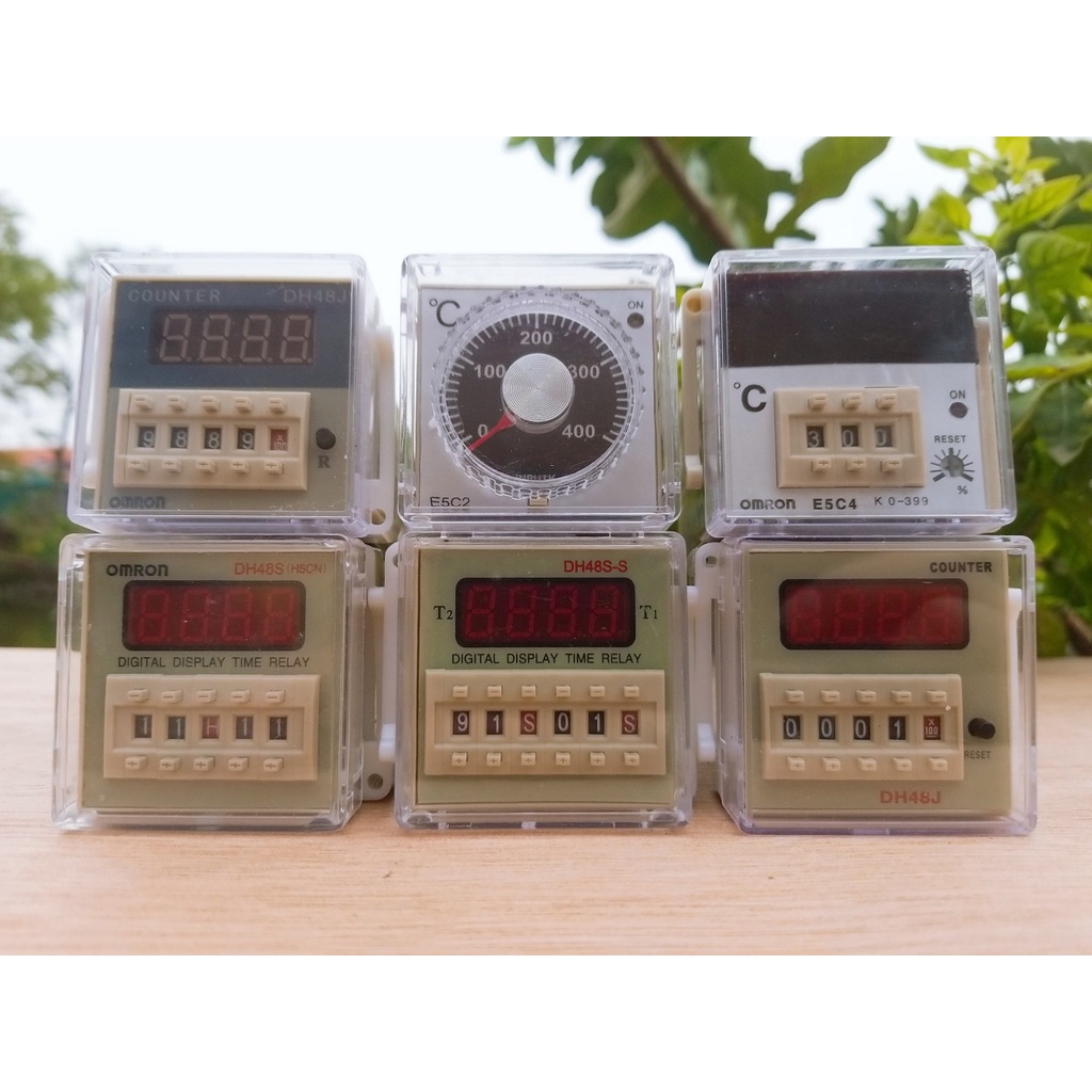 Omron DH48S-1Z DH48S-2Z, DH48S-S รีเลย์ไทม์ (ฐานรวม) รีเลย์ไทม์ DH48S Timer Switch