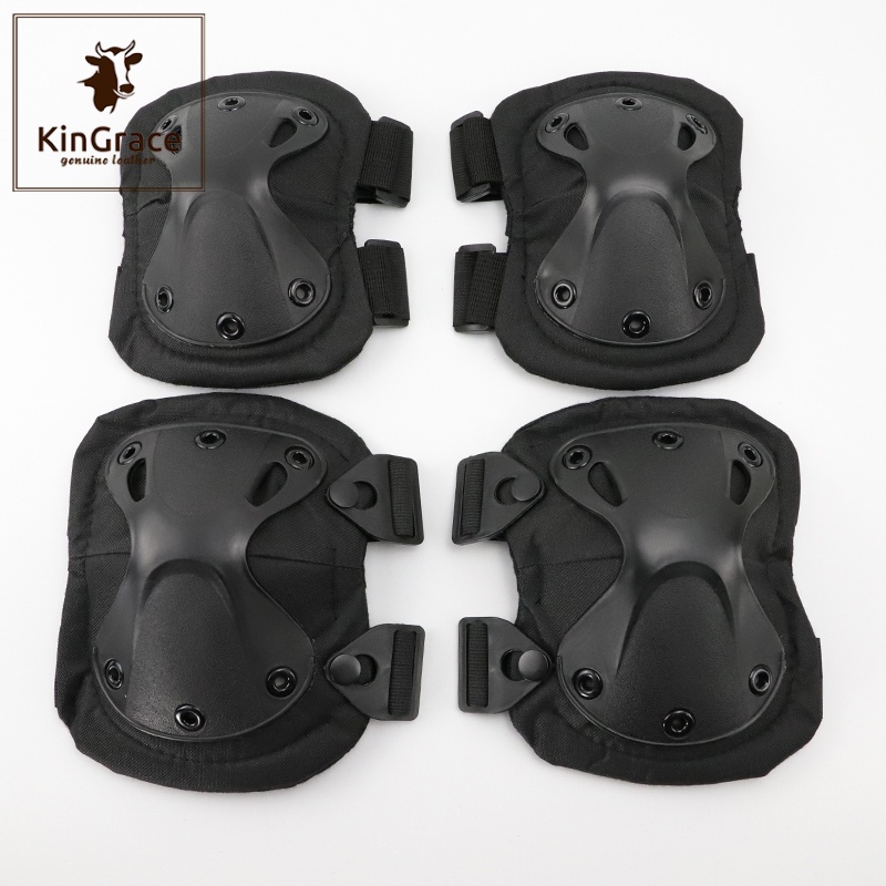 KinGrace-สนับเข่าและศอกของผู้ใหญ่ อุปกรณ์ป้องกัน CS อุปกรณ์ภาคสนาม แผ่นรองเข่าสนับเข่าสำหรับกิจกรรมกีฬา KT-1663