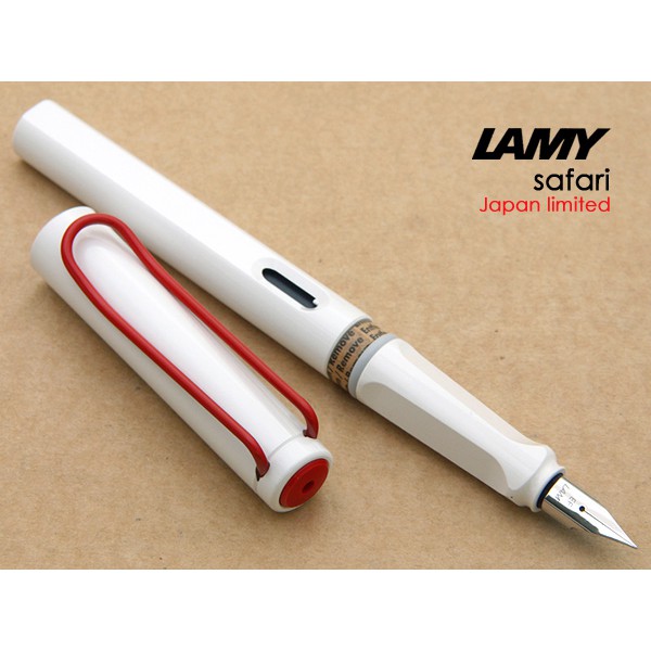 ***ด้ามสุดท้าย*** ปากกา หมึกซึม Lamy Safari White Red Clip 30th Anniversary Japan Limited Edition