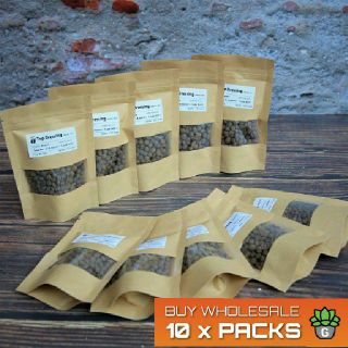 ขายส่ง 10 ถุง Top Dressing Size 3 for Succulents &amp; Cactus Brown rock 100 grams หินแม่น้ำธรรมชาติ 100%