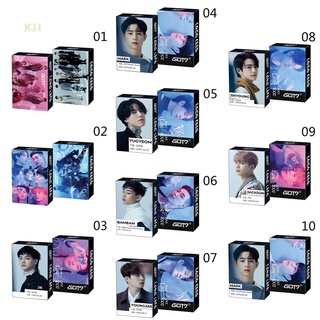 Hequ Kuong 30PCS/Set Kpop GOT7 Lomo Card Set New Album LAST PIECE Paper Lomo Card BAMBAM Jackson JB Photocards Collective Photograph